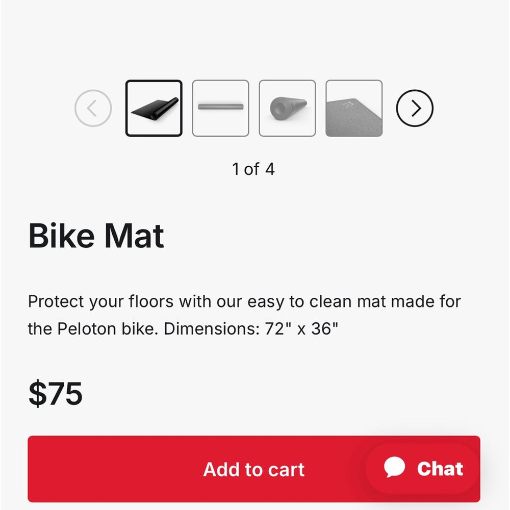 Peloton Lot - Bike Mat & Reversible Workout Mat